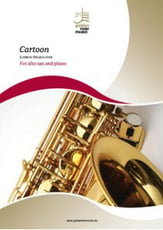 Cartoon Alto Saxophone and Piano cover